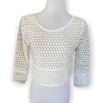 Hot & Delicious NWT Women  Semi Sheer Lace Top - Sz S Photo 0