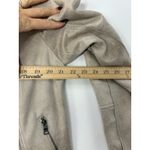 Evereve Marren Faux Suede Moto Jacket L Taupe Asymmetric Zip Soft Neutral Photo 9