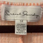 French Laundry  Orange Pink Short Sleeve Button Down Shirt Photo 1