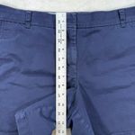 J.Crew  Navy‎ Blue Chino Shorts Pockets Casual Everyday Wear Womens Size 14 Photo 2