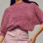 Anthropologie  Maeve Pink Fuzzy Sweater Size XXS Photo 0