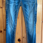 Rock Revival  Blue Skinny Jeans with White Stitching may jeans size 26 women’s Photo 0