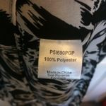 Parker Surplice Drape Neck Black White Sleeveless Mini Dress Photo 5