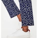 Boden RICHMOND Navy Blue Mimosa Floral Daisy Print Ankle Pants 022 Size 4 Photo 8