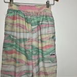 Adidas  marbled track joggers pink green size small Photo 3