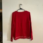 Ugly Christmas Sweater Vintage David Brooks Red Holiday Snowflake Penguin Photo 6