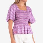 Simply Southern Women’s Paisley Flared Patterned Purple and Pink Blouse Size XL NWT Photo 0