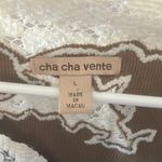 cha cha vente  Brown Top with Lace Accents large Photo 3