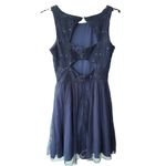 Speechless Party dress cut out sleeveless flare tulle sequins size Junior 5 Blue Photo 14