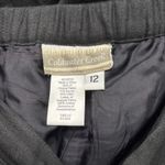Coldwater Creek  Capri Pants Size 12 Black Embroidered Summer Butterflies Photo 7