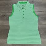 EP Pro Tour Tech Striped Golf Tennis Polos Tank Tops Pink Green Size Small Photo 3