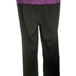 Lululemon Purple And Black Groove Pants Flared With Static Waistband Photo 2