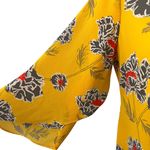 Banana Republic Yellow Floral Blouse Photo 5