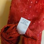 Westport 1962  Size Small S Red Sequin Tie Dye Blouse Sleeveless Boho Top Blouse Photo 6