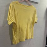 Victoria's Secret Y2K  Floral Embroidered Yellow T Shirt Size‎ Small Photo 2
