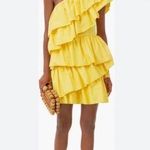 Tuckernuck Hyacinth House Yellow Ruffle Sofie Mini Dress Size XL new with tags Photo 0
