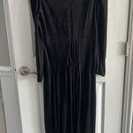 Farm Rio Black Long Sleeve Knot Jumpsuit Photo 6