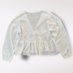 Ava Rose Boho Crochet Crop‎ Top Blouse Size L Boho Hippie Festival Cottagecore White Size L Photo 6