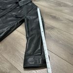 Wilfred  By Aritzia Vegan Leather Shirt Jacket Black Shacket‎ Size Small Photo 9