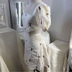 Source Unknown Elegant White Floral Dress Photo 4