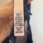 Victoria's Secret Victoria’s Secret XS Floral Lace Lingerie Garter Slip Babydoll Navy Pink Photo 7