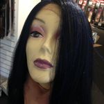Lacefront New Wig pretty Lacefront Navy Blue black Photo 3