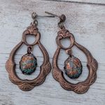 Vintage Earrings for Pierced Ears Unusual Dangle Photo 1