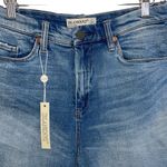 BLANK NYC Womens Retro High Rise Lace-Up Distressed Jean Shorts Blue Size 30 NWT Photo 1