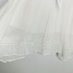 Rebecca Taylor White Netted Eyelet Tie-Waist Cap Sleeve Dress Size 8 Md Coquette Photo 8