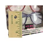 Betsey Johnson  Reading Glasses Set of 3 +2.00 Pink Blue Purple NEW Photo 5