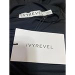 NEW Ivyrevel Black Long Sleeve Mock Neck Ruched Party Mini Bodycon Dress Size XS Photo 3