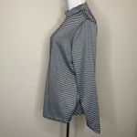 Chico's  Zenergy Size 2 12/14 Black Gray Textured Knit Mock Neck Shirt Photo 2