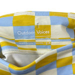 Outdoor Voices NWT TechSweat 6’’ Checkered Bike Shorts in Blue/Yellow Size XS Photo 8