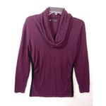 Maurice's  Women Large Purple And Black Pullover‎ Cowl Stretch Photo 1