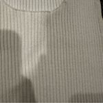 Free People  cream Ribbed crop Tank Top Photo 3