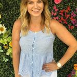 Dry Goods | striped blue and white dressy tank top Photo 1