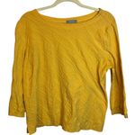 Habitat  Blouse Women's Size Medium Ribbed Office Business Yellow Photo 0