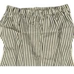 We Wore What NWT  Cropped Sleeveless Popover Shirt Small Antique White Grey Stripe Photo 5