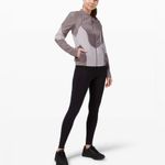 Lululemon Polar Pace Run Jacket Coat Size 8 Pelt Lunar Rock Iced Iris Like New Photo 1