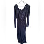 Bec + Bridge Navy Blue Moon Dance Long Sleeve Cowl Maxi Dress Size 12 Photo 8