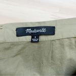 Madewell  Ruffle-Wrap Mini Skirt in Expat Olive Green 100% Cotton,‎ Size 4 Photo 2