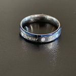 Blue and silver forever love ring size 10 Photo 2