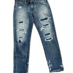 AG Adriano Goldschmied Ex-Boyfriend Slouchy Slim Ultra Distressed Jeans | 25R Photo 0