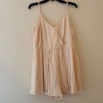 American Eagle Cream Lace Trim Romper – Size Large Photo 1