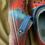 Crocs Red And Blue Fluff Photo 2