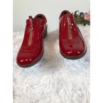 Cole Haan Nike Air Luna waterproof patent leather slip-on shoes zip Front 9B Red Photo 3