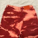 Princess Polly Burgundy Tie-Dye Jeans Photo 6