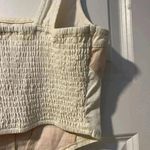 Japna Jopaa Corset Tank Top Sleeveless Fitted‎ Crop Top Beige Size S Photo 5