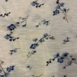 Rebecca Taylor  Women’s Blue Floral Ruffle Sleeve Top - Size XS Photo 2