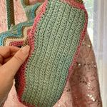 Multicolor Chevron Knit Shoulder Bag Excellent condition! Pink Photo 3